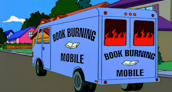 The Simpsons - Book Burning Mobile
